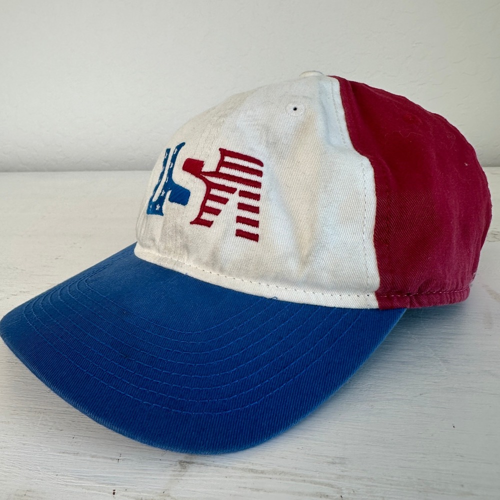Outdoor Cap Hat Mens OSFA USA Red White Blue Snapback Patriotic Baseball Cap